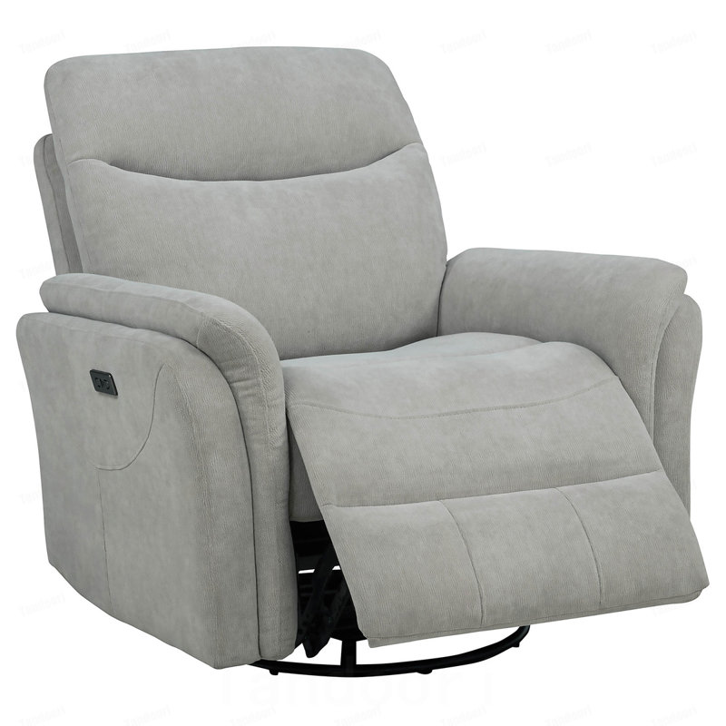 Fauteuil inclinable électrique pivotant Beacon, Gris clair