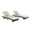 Fauteuil inclinable d'extérieur - Conception ergonomique, structure haute, chaises de piscine, chaises de jardin, coussins d'eau pliables en acier, bain de soleil, sièges de piscine