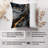 Abstract Gray Gold Marble Geode - VIII Modern Throw Pillow Cover-124214643