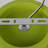 Resin Light Green Semi Flush Mount Ceiling Lamp for Bedroom Corridor