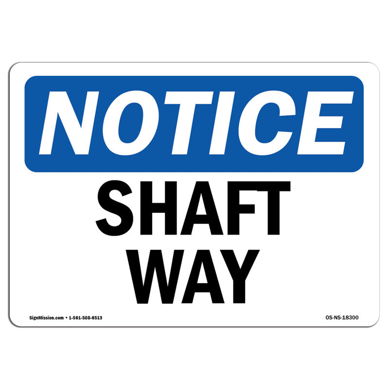 Plaque en aluminium Shaft Way 18 x 24