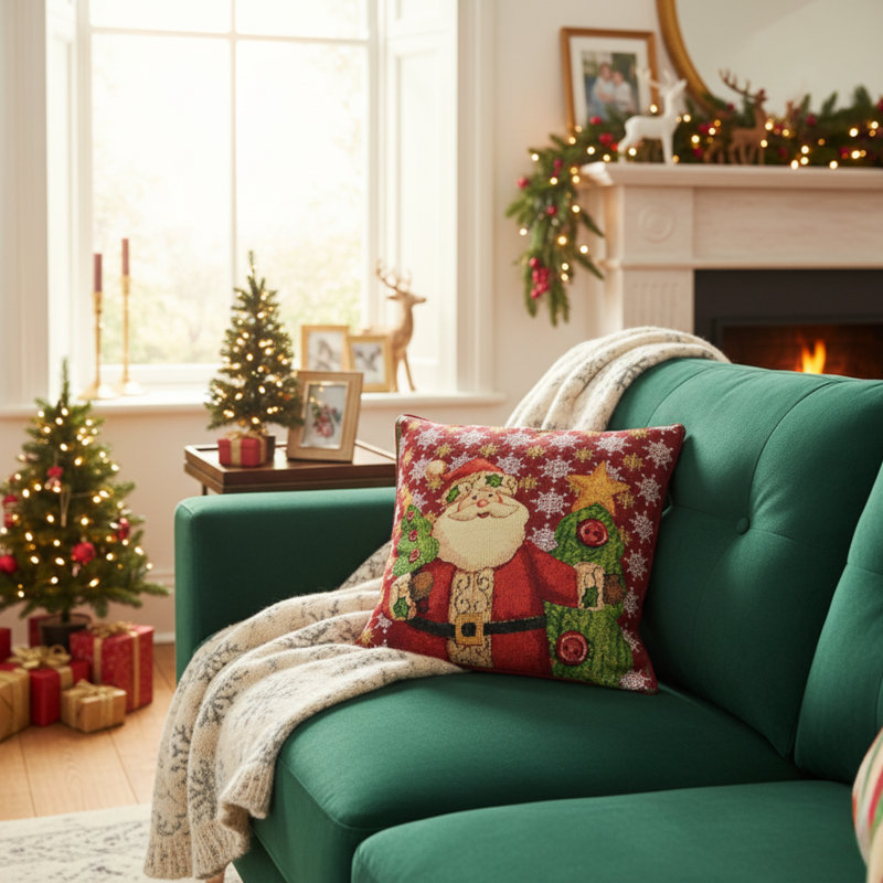 Housse de coussin Festive