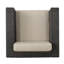 Chaise d'extérieur pivotante avec coussins-68183789
