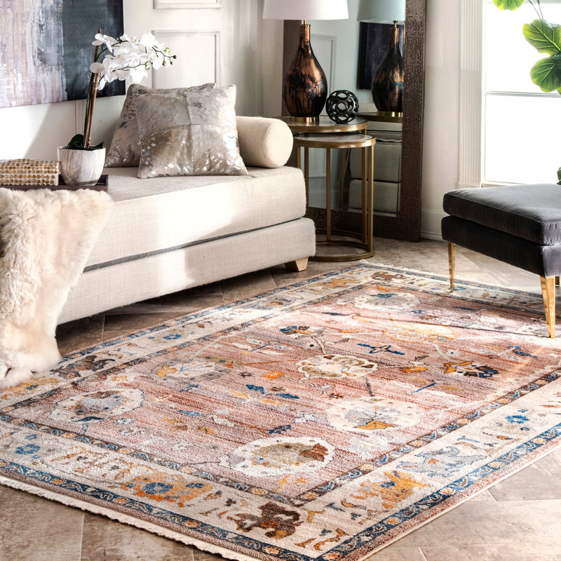 Fussell Brown Area Rug, Rectangle 5' x 7'9"