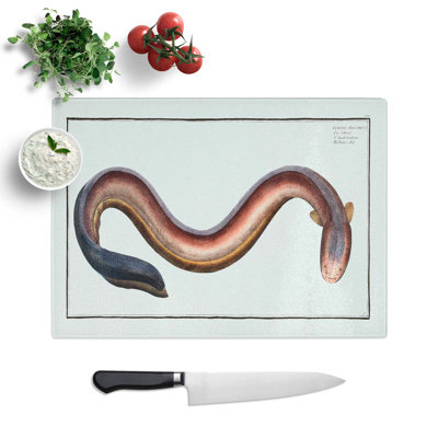 Glass Electric-Eel by M.E. Bloch Chopping Board