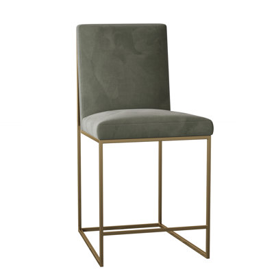 Ian Upholstered Stool with Metal Frame