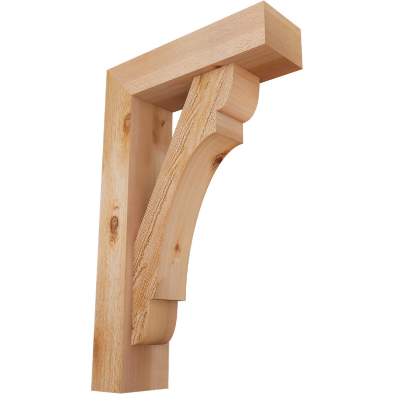 Support de bloc olympique avec entretoise décalée, 32 x 20, Cèdre rouge occidental de l 6 po (scié brut)