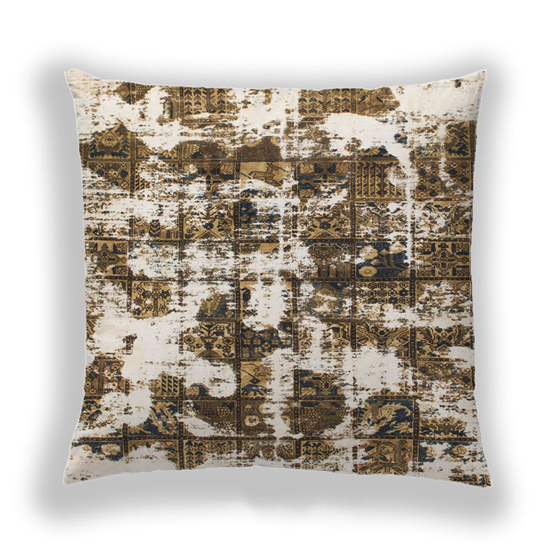 Coussin décoratif abstrait 1132, Microsuède