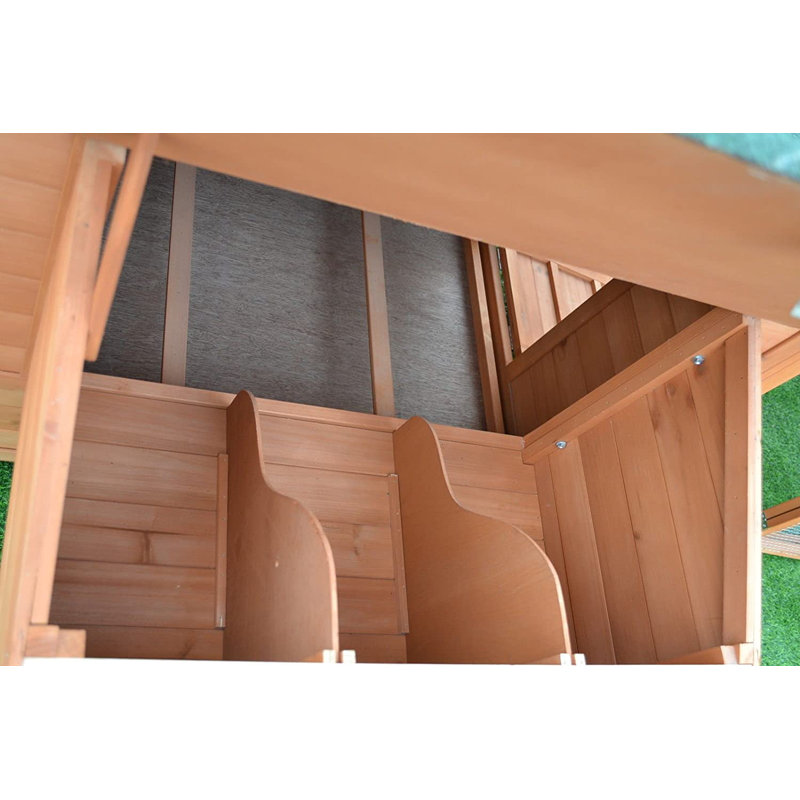 Analys 18 Square Feet Chicken Coop with Roosting Bar for up to 4 Chickens