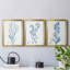 Antique Botanical In Blue I - Ensemble de 3 peintures sur toile encadrées-894330380-894330381