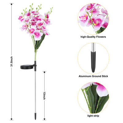 Solar Phalaenopsis Garden Outdoor Waterproof Decorative Lights