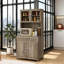 Buffet de cuisine avec huche et portes vitrées Modern Kitchen Pantry