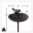 Aleana Metal Scallop Birdbath