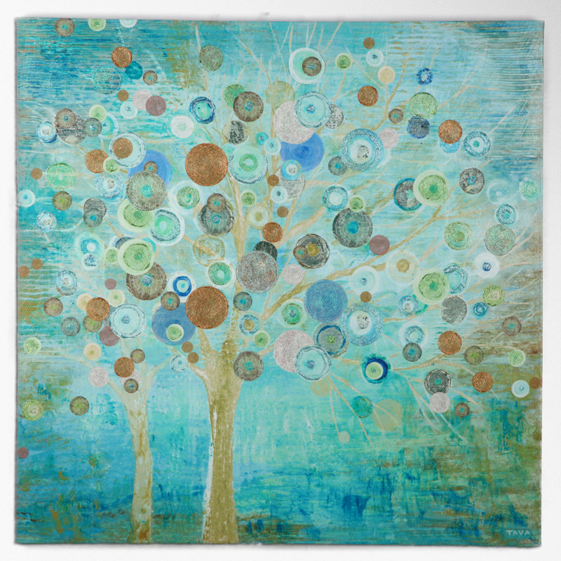 « fleuriing spring », reproduction d’art sur toile, H 12 po x l 12 po
