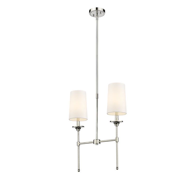 Kinley 2 - Light Dimmable Cylinder Chandelier, Polished Nickel