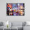 Peinture élégante en verre trempé, 17,7 po x 25,6 po | 100% verre trempé, épaisseur: 0,16 pouce | Superbe art mural pour la décoration intérieure, parfait pour le salon, la chambre à coucher et les espaces de bureau, durable et facile à nettoyer