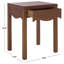 Table d'appoint 1 tiroir Kannie