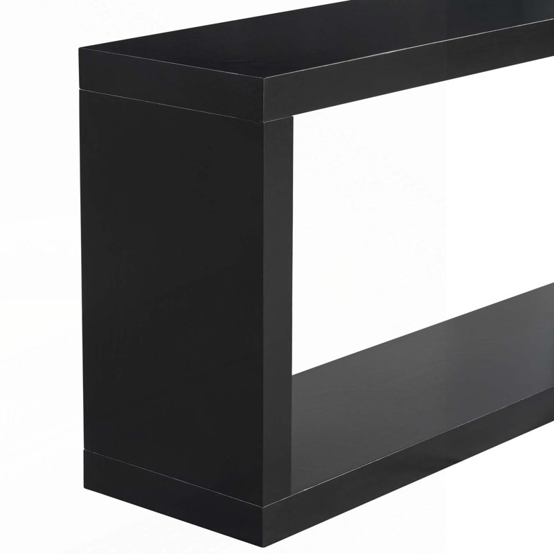 Wood Console Table, Black