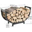 63.5cm W Iron Log Rack