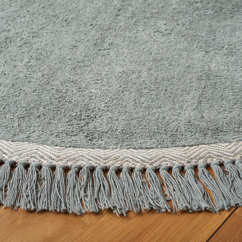 Reimann Hand Woven Cotton Machine Washable Rug, Round 3'