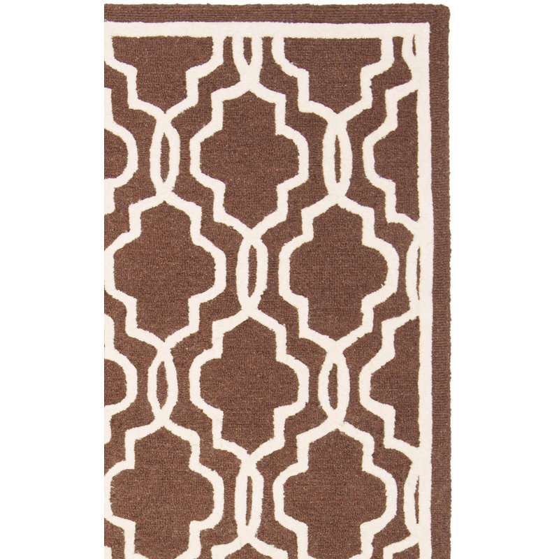 Cannen Hand Tufted Wool Geometric Rug, Rectangle 8' x 10'