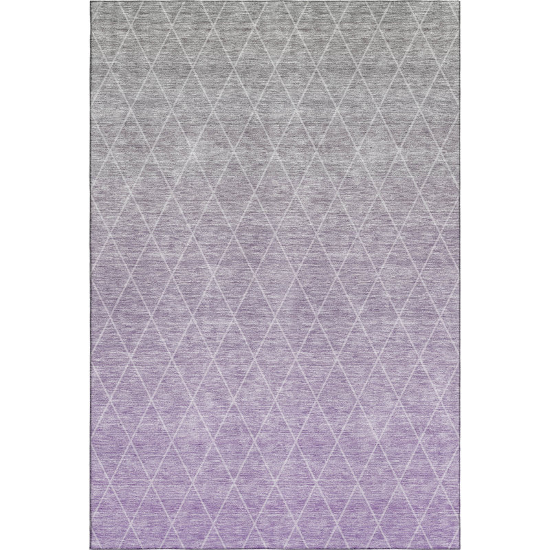 Premium Machine Washable Verrett AMF1175 Geometric Rug, Rectangle 10' x 14'
