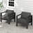 Arnhildur Aluminum Outdoor Lounge Chair-924642255-924642254