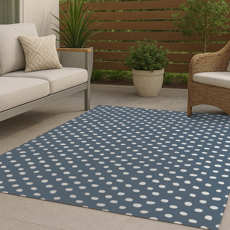 Tapis d'extérieur antidérapant Dot Lyfe, Rectangulaire 8 pi x 10 pi