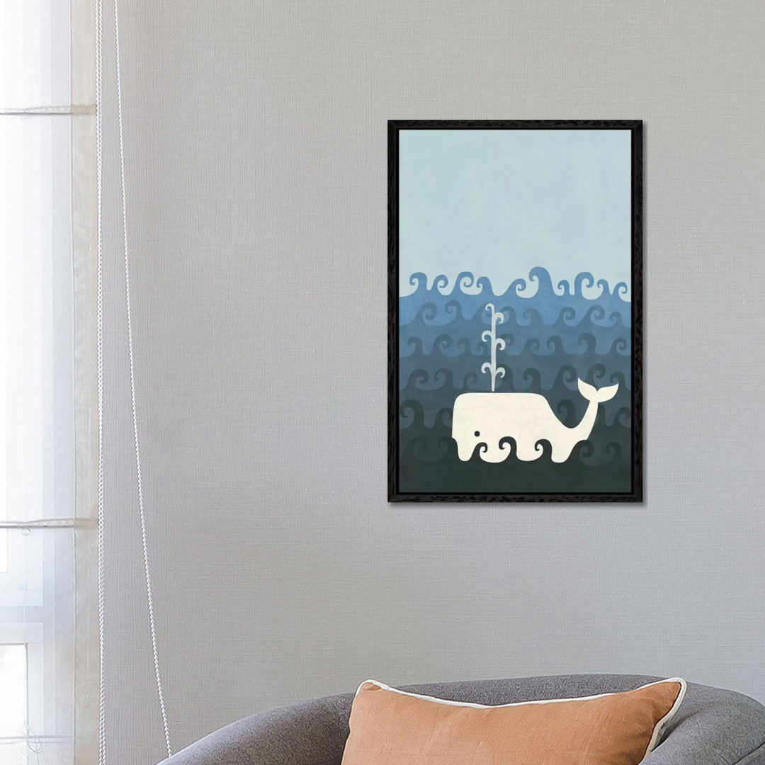 The Whale von HandsOffMyDinosaur - Galerie- Giclée auf Leinwand