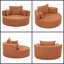 Fauteuil demi-tonneau pivotant à 360 degrés avec coussins amovibles-120079847