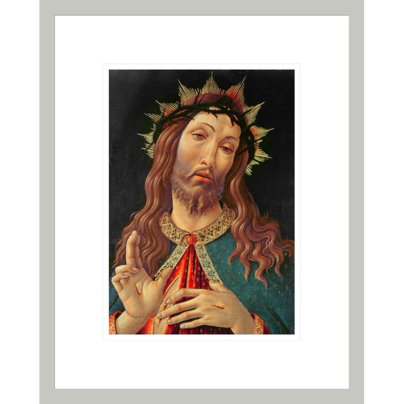 «Ecce Homo or The Redeemer» par Sandro Botticelli, impression giclée sur cadre, H 16,75 po x l 13,46 po