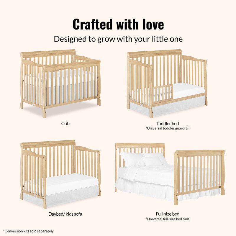 Ashton 5-in-1 Convertible Crib, Natural
