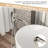 Freestanding Bathtub Filler, 360° Waterfall Spout And Detachable Handheld, Dual Control, Brushed Nickel Finish On Brass Faucet,-119036842