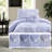 Premium Microfiber Bedding Sets, Blue Twin Comforter With Romantic Ruffles