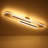 38.6" Black And White Paperclip Style Led Long Oval Round Semi Flush Mount