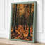 Autumn Forest Path Rustic - Wrapped Canvas-91315220-91315223