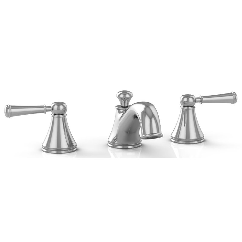Vivian Widespread Bathroom Faucet with Drain Assembly, Polished Chrome