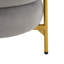 Tabouret de coiffeuse rond avec pieds en métal-1377729395