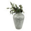 Vase urne moderne en terre cuite pour la décoration de table - Vase rustique à poser au sol dans le salon ou l'entrée - Style décontracté - 40 cm, vert