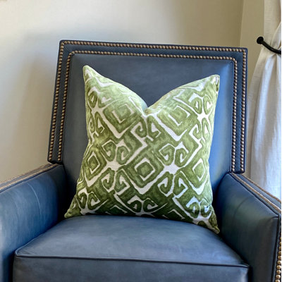 Housse de coussin en velours Tribal