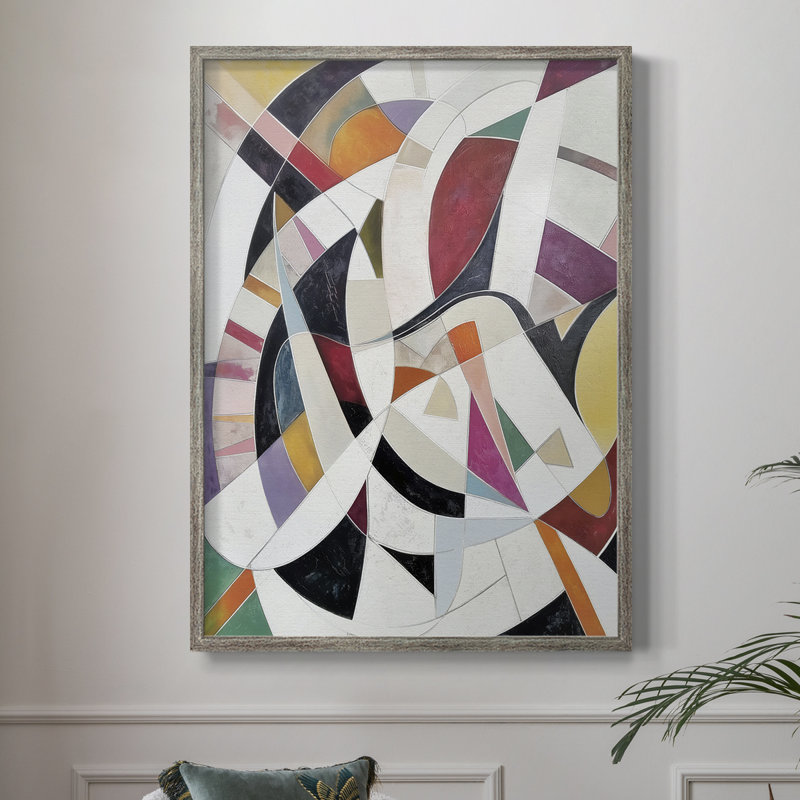 Série ABSTRACT LIX, reproduction encadrée - bois massif, H 11 po x l 9 po