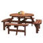 Table de pique-nique en bois pour 8 personnes