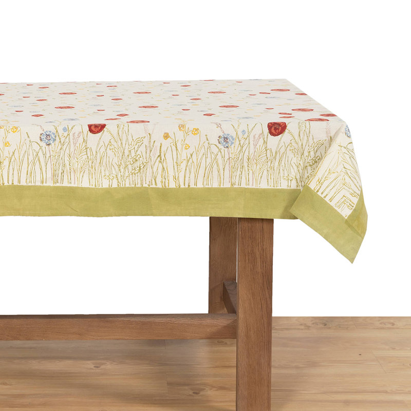 Springfields Handmade Floral Tablecloth, 71" W x 71" L