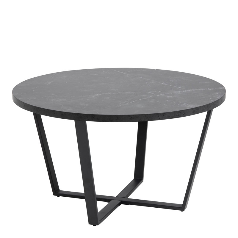 Jantzen Cross Legs Coffee Table, Black/Gray