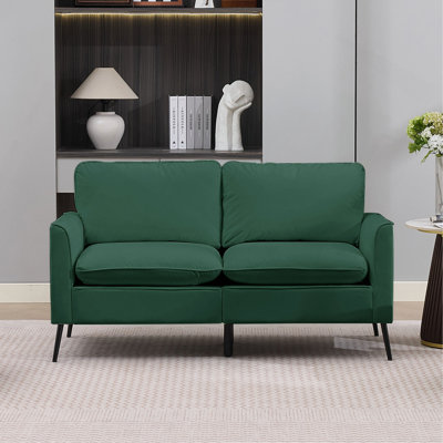 Cat paw leather upholstered sofa loveseat,Nordic retro light luxury living room balcony bedroom single casual sofa chair