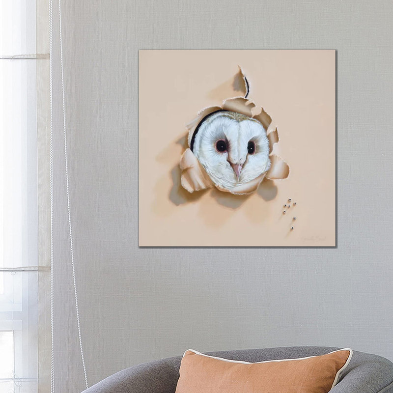 Who-o-o's There by Camille Engel - Wrapped Canvas Painting, 66.04 cm H x 66.04 cm W