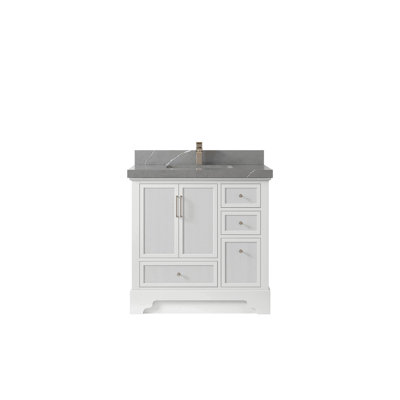 Meuble-lavabo simple 36 po avec plateau Alys
