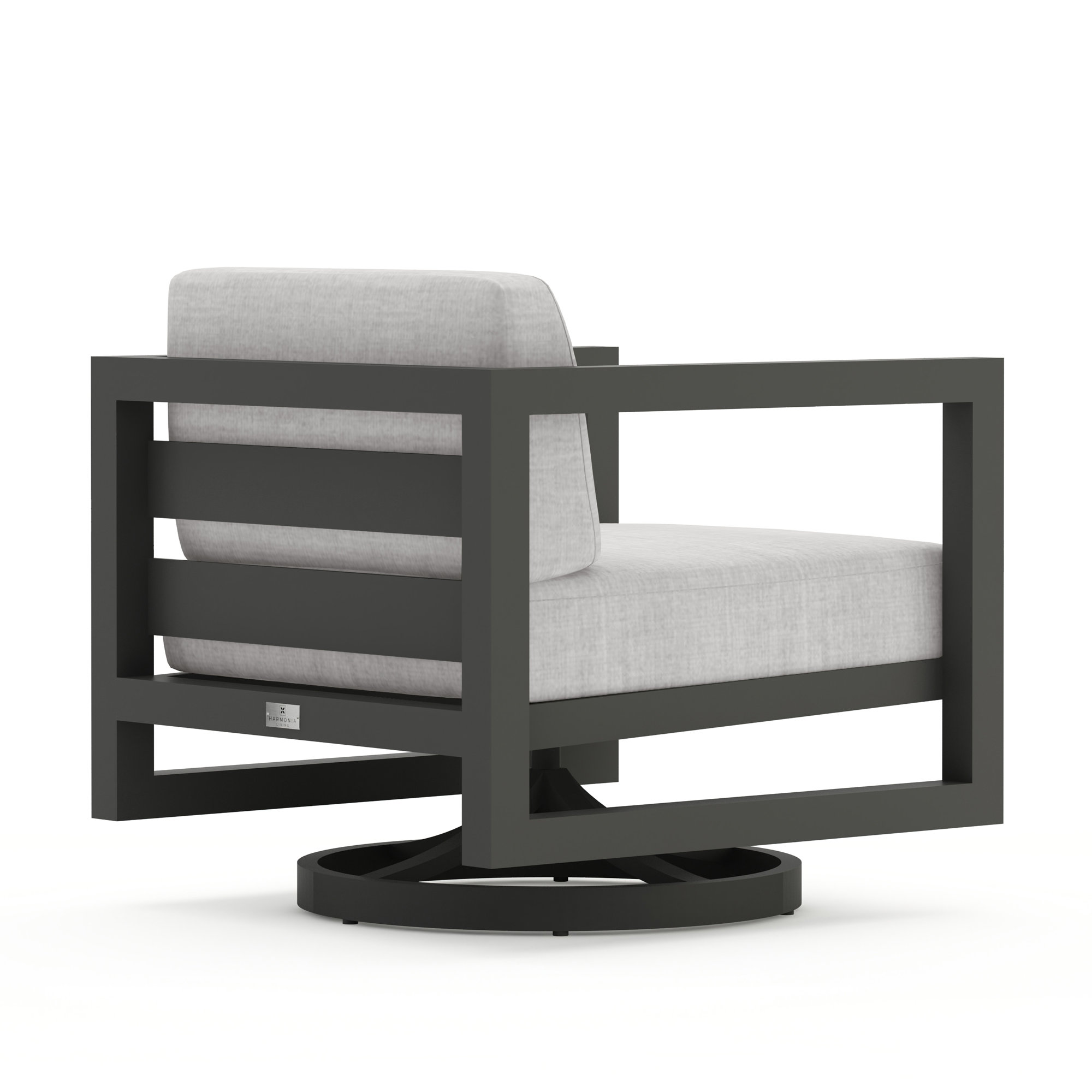 Yarieli Outdoor Chair with Sunbrella® Cushions, Cast Silver Sunbrella®, Slate