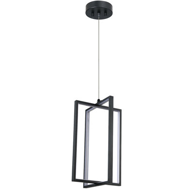 Luminaire suspendu rectangulaire unique à 1 lumière Yasaira