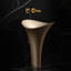 Vivian 35.5" Tall Glass Handmade Oval Pedestal Bathroom Sink-107328814